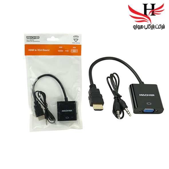 تصویر تبديل MACHER HDMI TO VGA MR206